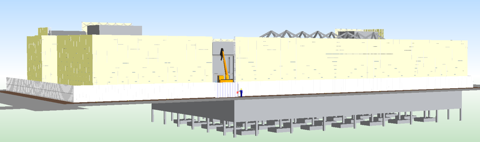 解体工事の流れ　3Dパース